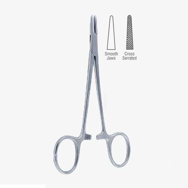 Хирургические инструменты держатели игл и прокладки Halsey из нержавеющей стали карбида вольфрама