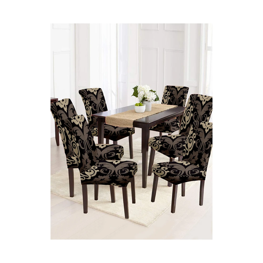 Buy Spandex Stretchable Chair Printed Cover For Dining Chair Leading Supplier and Manufacturer