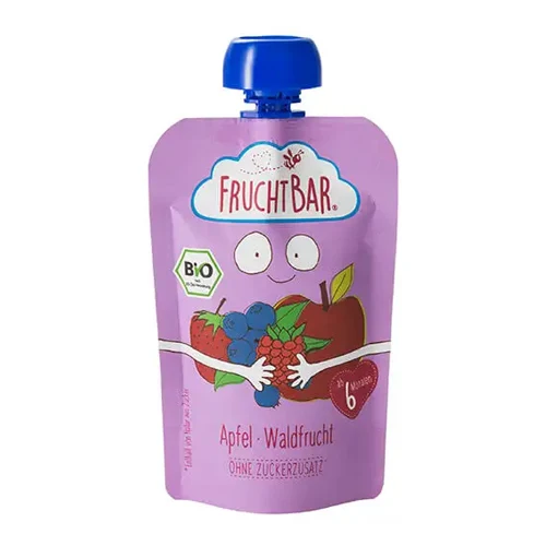 Fruchtbar Organic puree apple-forest fruit baby food porridge 100g