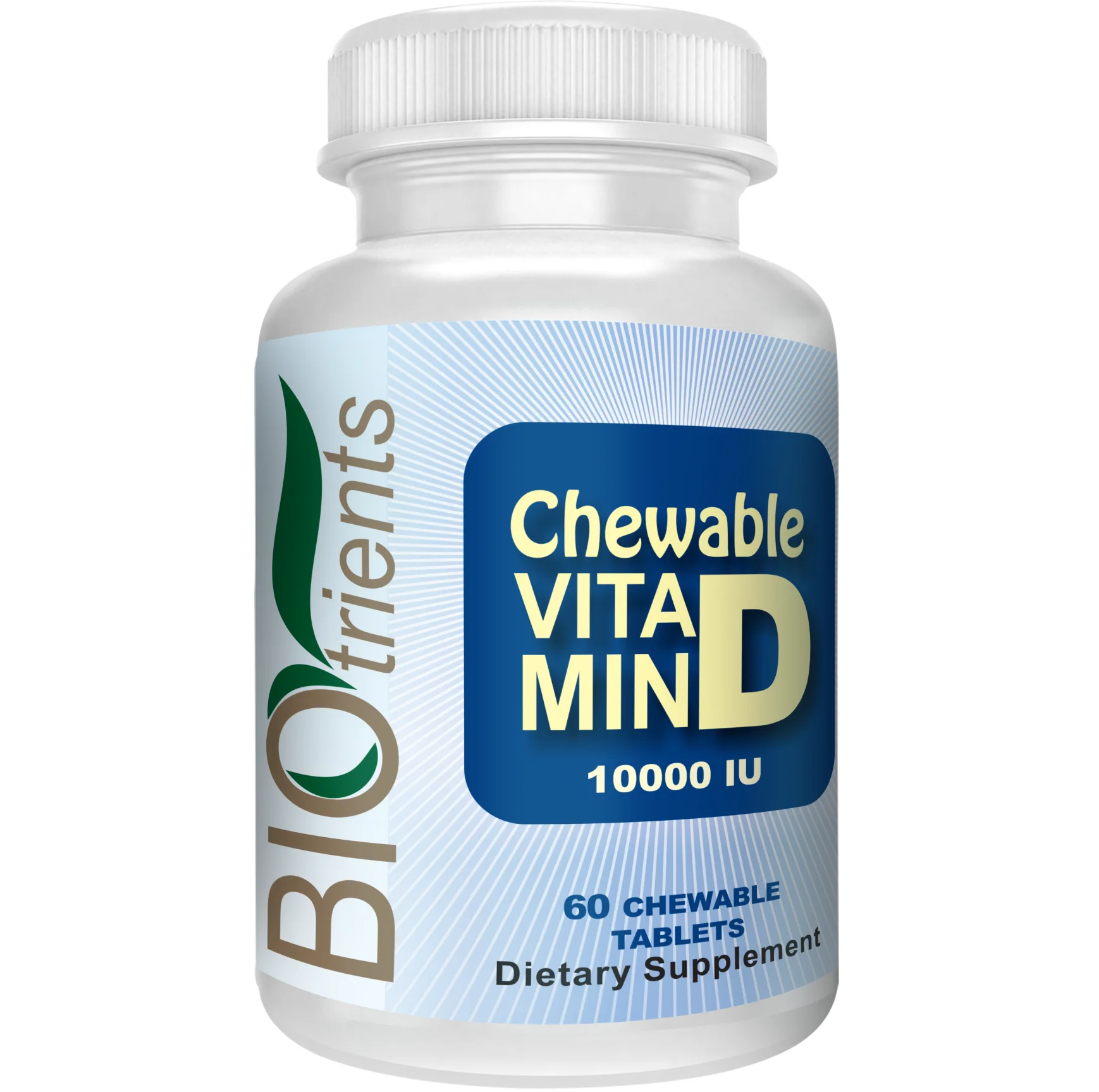 Vitamin D & D3 10000 IU Chewable Tablet Health Food Supplement Strawberry Flavor for Bone Health, Osteoporosis/Bone Density USA