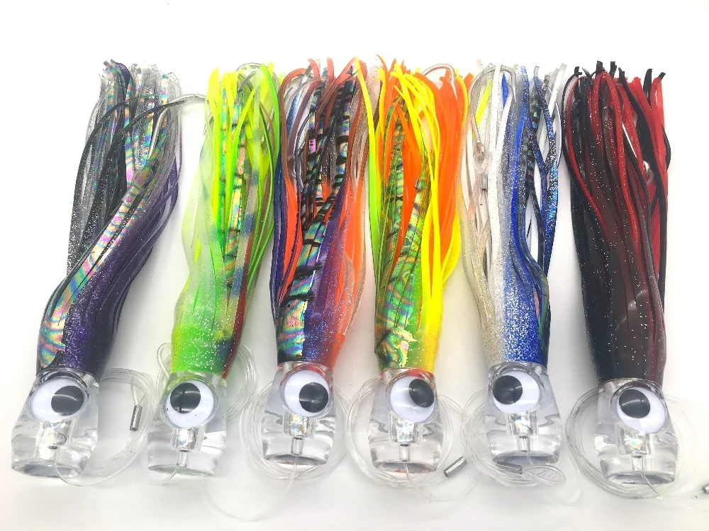 Boat Fishing Lure rigged with hooks in fishing bags Octopus Skirt trolling fishing equipment wholesales