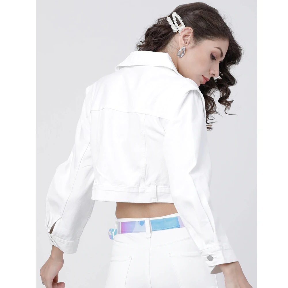 New arrivals 2022 spring fall design sexy women wear jean denim jacket