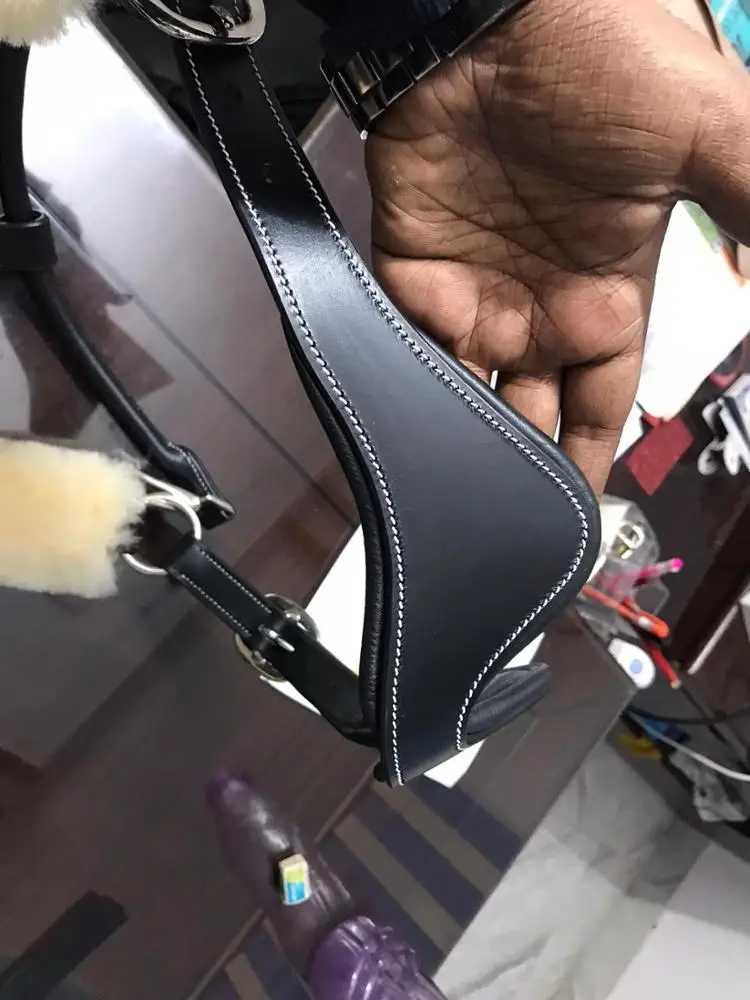  Оригинальная овечья шерстяная высококачественная кожаная Петля Необычные швы на носовой резинке со стандартной стальной фурнитурой