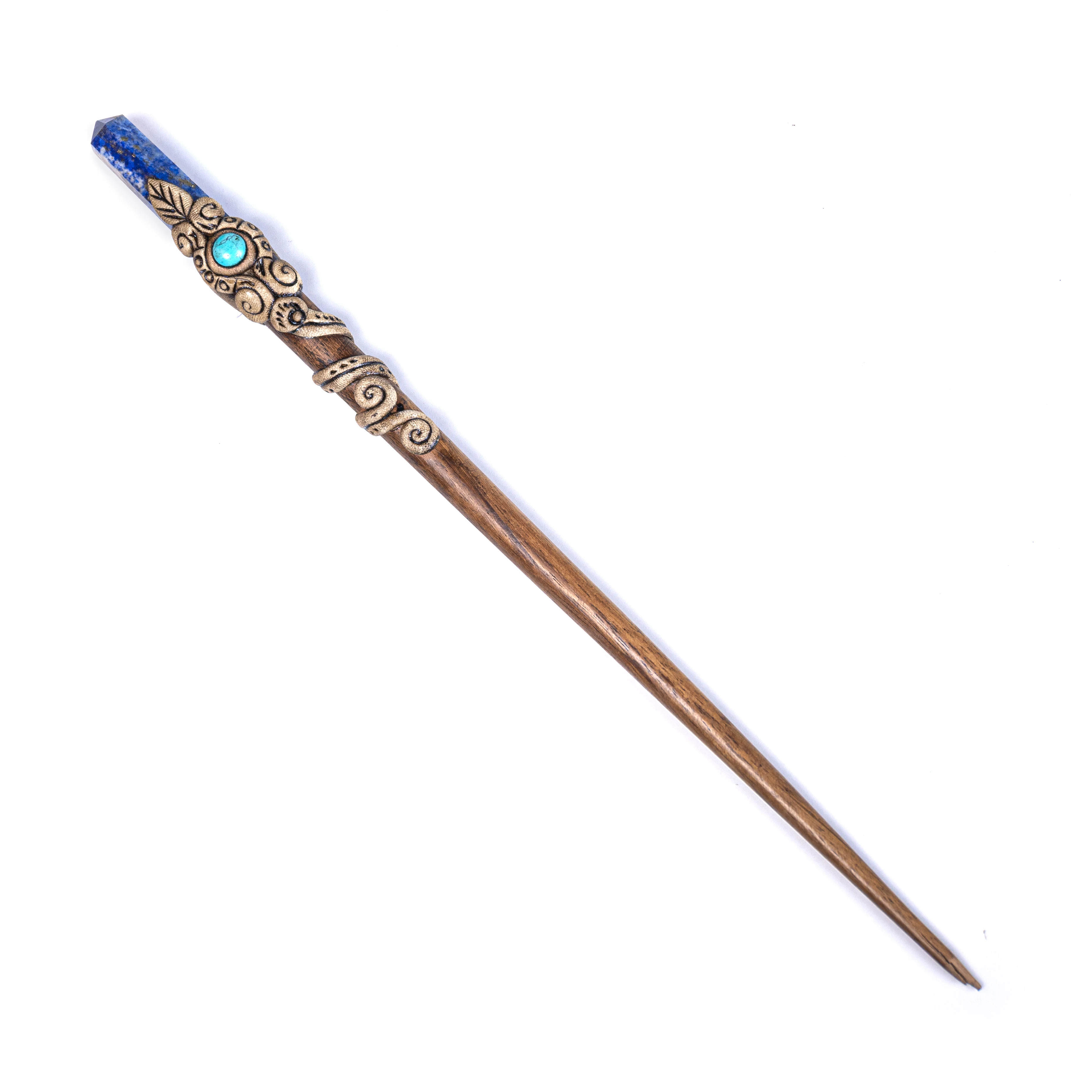 Lepis Lazuli  Hair Jewelry Accessories Acetate Chopstick Vintage Hair Stick Women Girls Long Hair Stick
