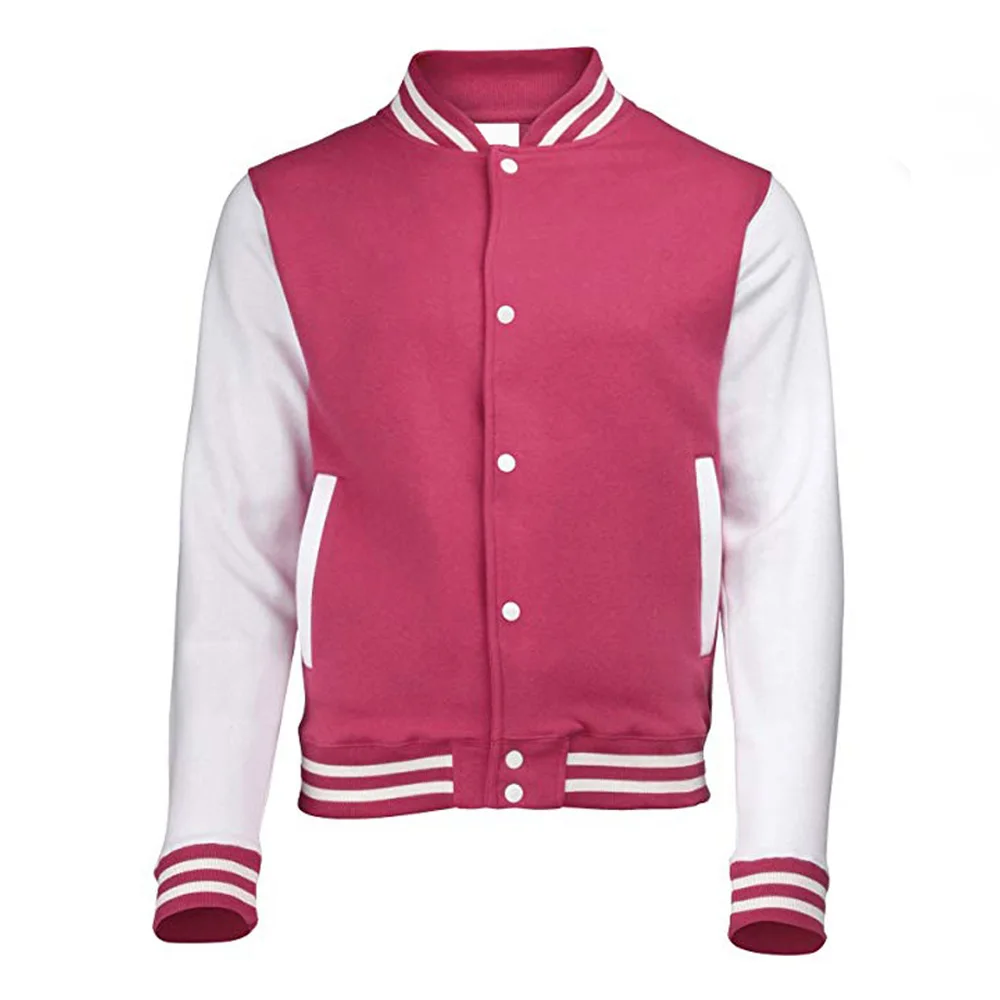 High Quality Faux Leather Varsity Jacket With Applique In Black Mens Corduroy Baseball Collar Varsity Jacket