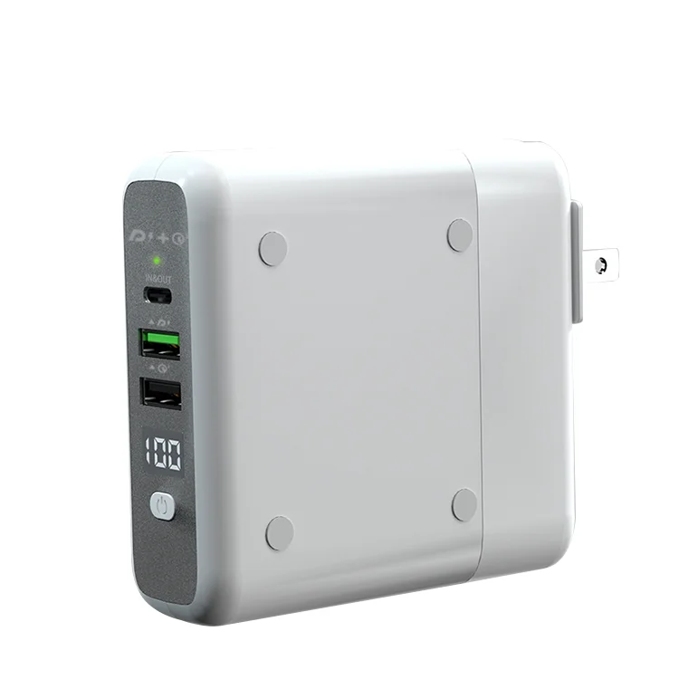 Quick Charge Support Wireless Charging LED Display Power Bank 10000mAh Wireless Magnetic Wall Charging