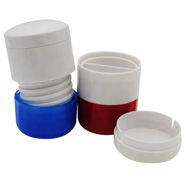 High standard in quality plastic pulverizer box grinder crusher pill case