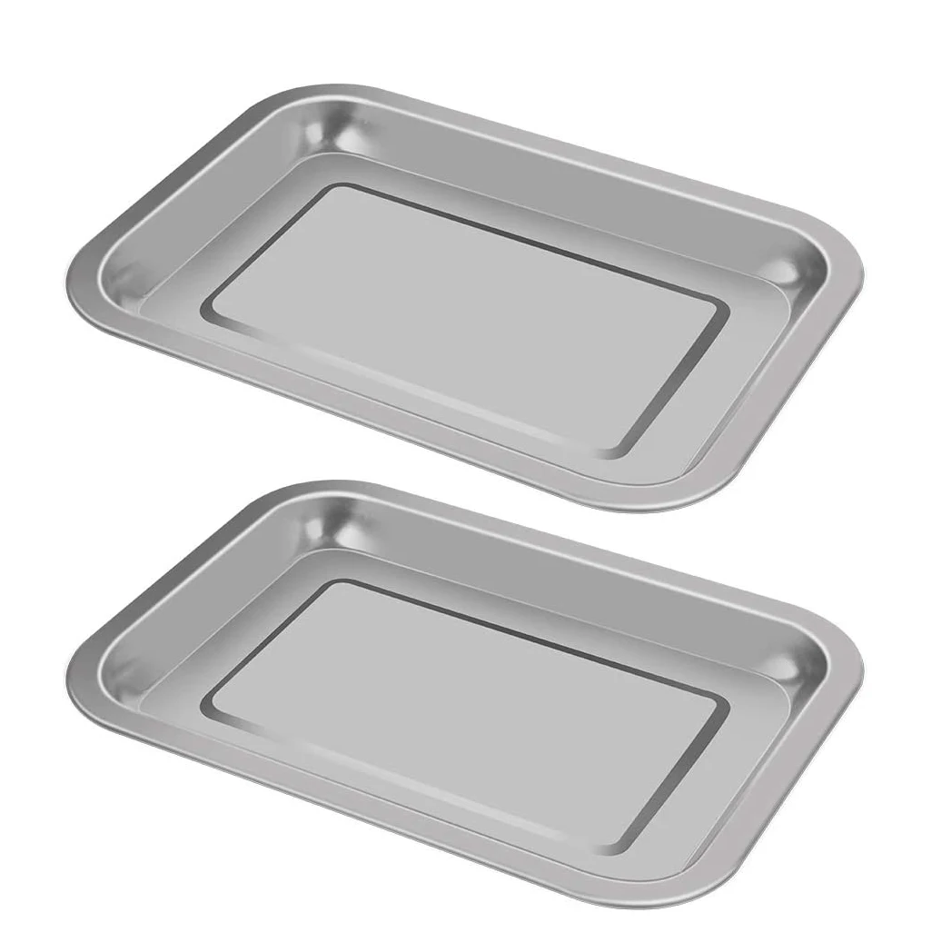 Tray Stainless Steel Teeth Tray Autoclavable Denture Instrument Trays Dentist Tools Wholesale