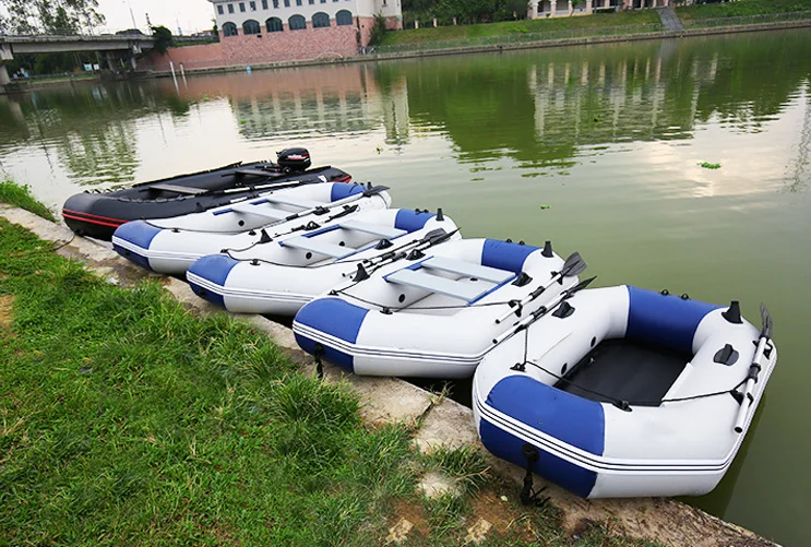 Надувная лодка рафтинг рыбалка байдарка каноэ река озеро и набор весел