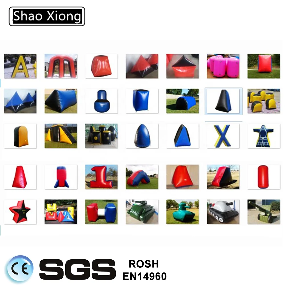 Cheap New Design Outdoor Paintball Bunkers Inflatable Tank Paintball Arena Barricades Obstacle Bunkers Field Equipment