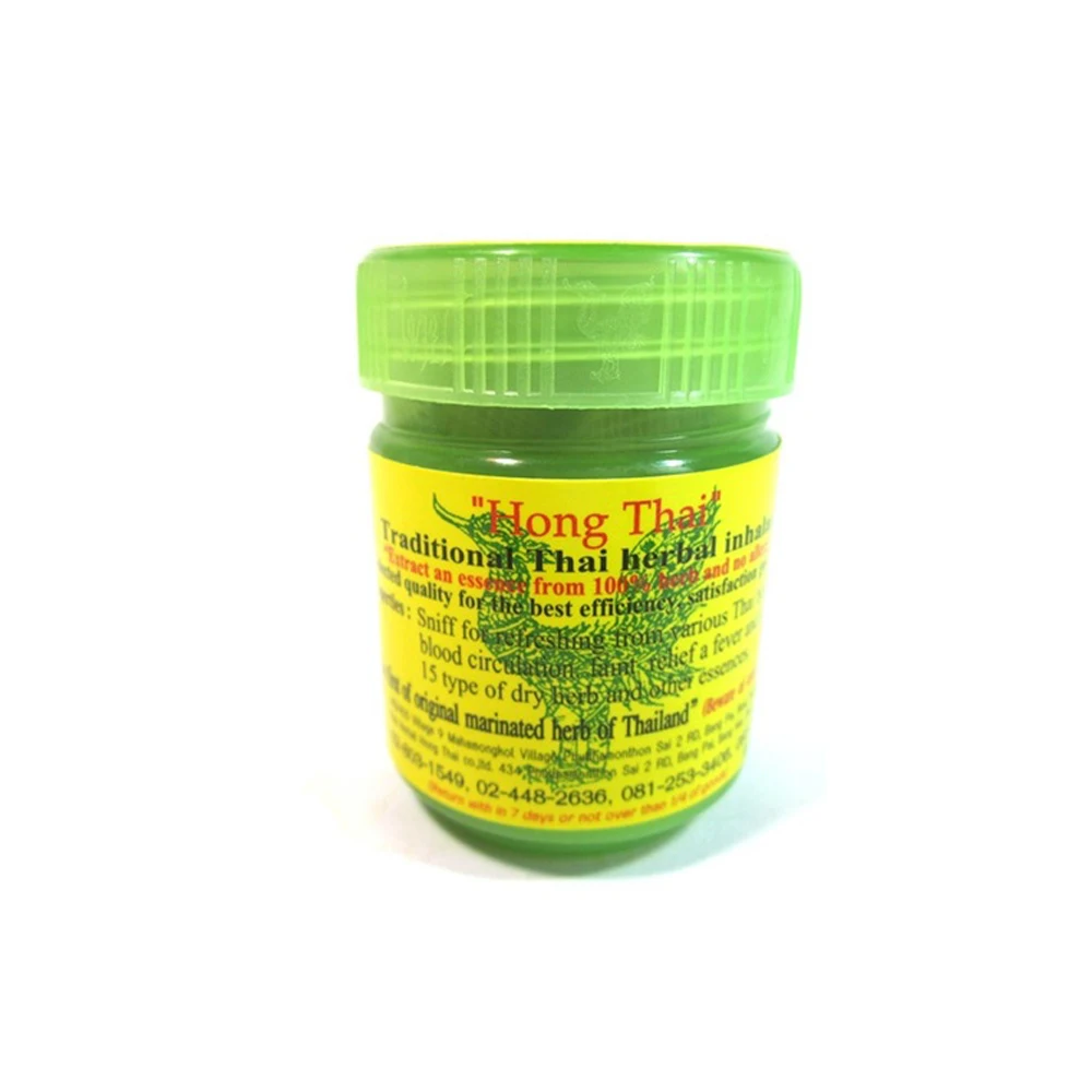 
Herbal Inhaler Refreshing HONG THAI Cold Flu Relief Dizziness Fuzzy Head Top quality Best Selling in Thailand 