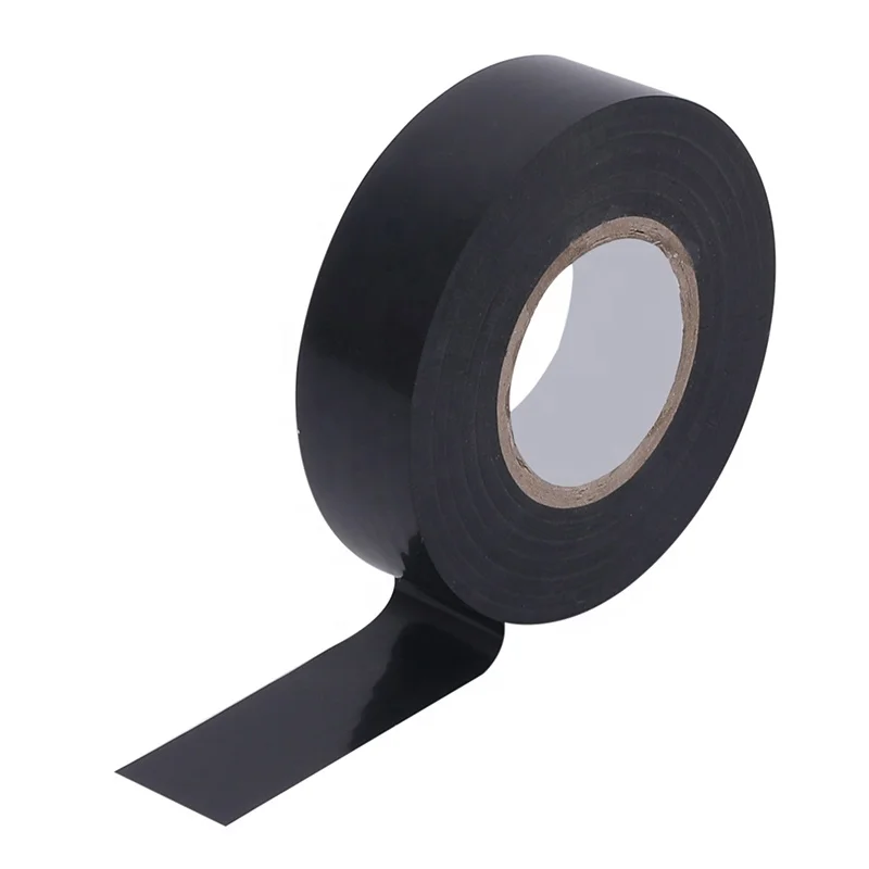 Mileqi high quality black blue green red white yellow wonder electric tape jumbo roll pvc electrical insulating insulation tape
