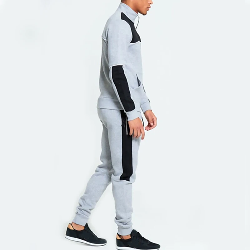 Новейший дизайн облегающий хлопковый полиэстер обычные мужские тренировочные штаны для спортзала фитнеса спортивный костюм толстовки и