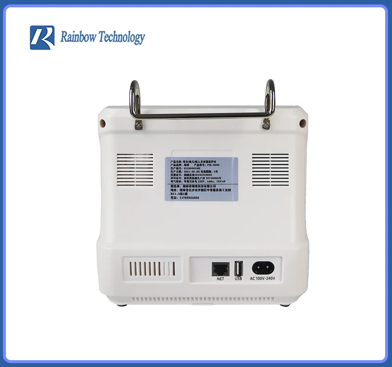 Медицинский 8 дюймов Мути-параметр жизненных функций пациента монитор электрокардиограф Портативный больница