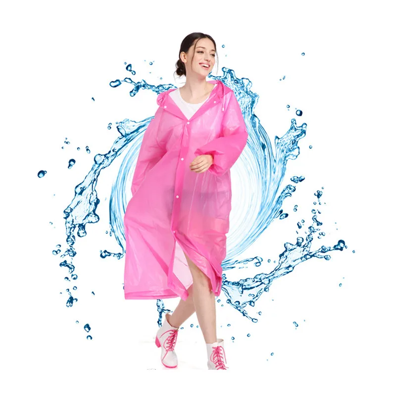 Eva Universal free size personal safe and security Waterproof  protective anti dust Rain coat Poncho