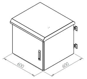 
High Quality 7U 9U 12U Wall Mounted Outdoor Cabinet 