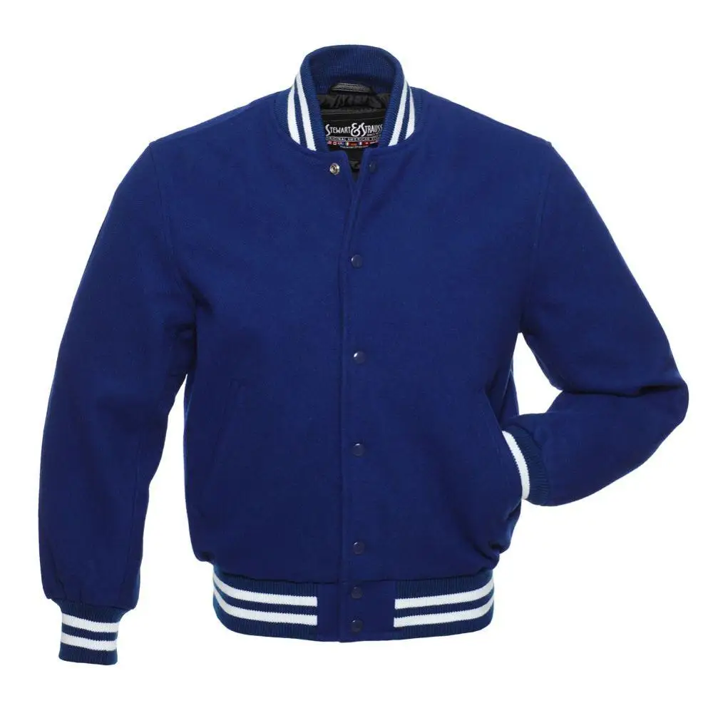 Best Black full Wool varsity Letterman jacket Men
