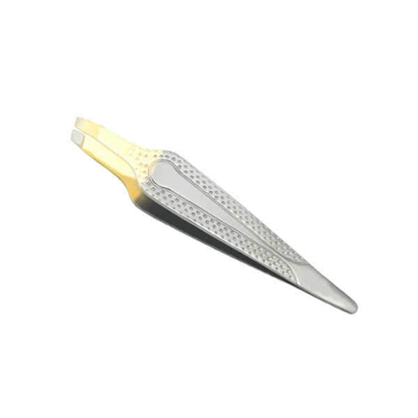 Slant Eyebrow Hair Shaping Tweezers Custom Color Eye Brow Tweezers Manicure Eyebrow Tweezers