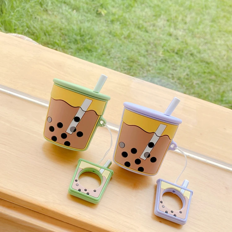 Milk Tea For Airpods Case For Airpod Case Bubble Tea For Airpods Case Keyring