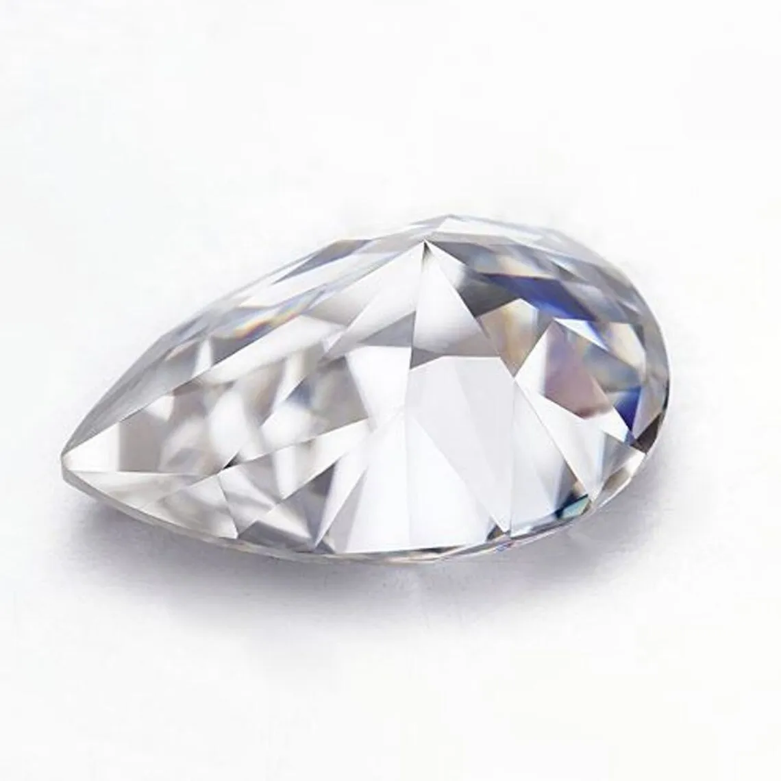 1.72 Ct Pear White J Color VS1 Clarity Loose Moissanite Excellent Cut CVD Diamond Lab Grown Diamond by Ritzin Inc