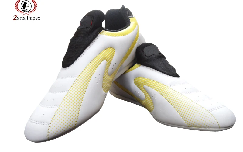 Высококачественная нескользящая обувь из искусственной кожи для взрослых и детей дышащая боевых искусств тхэквондо