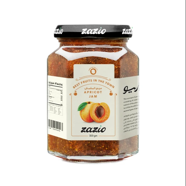 
Apricot Hexagonal Zazio 340g Jam 