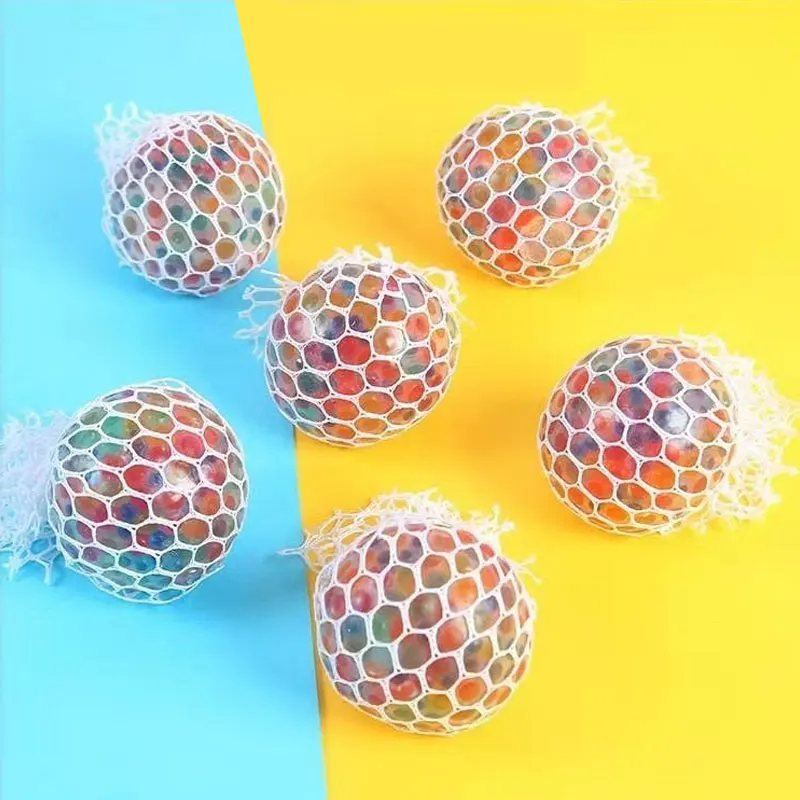 Pressure Decompression Anti-Stress Hot Selling Stress Slime Squeeze Mesh Squishy Ball