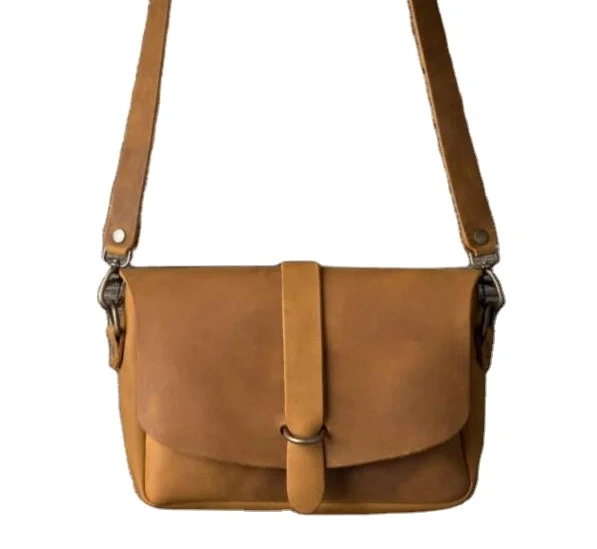 Fashion trend vintage style handmade buffalos leather slings bags crossbody bags with stone work designer handmade ladies bags