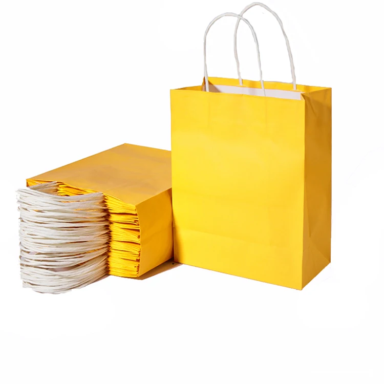 
Wholesale Custom Logo Promotional printed paper bag logo printing custom paper bags restaurant 