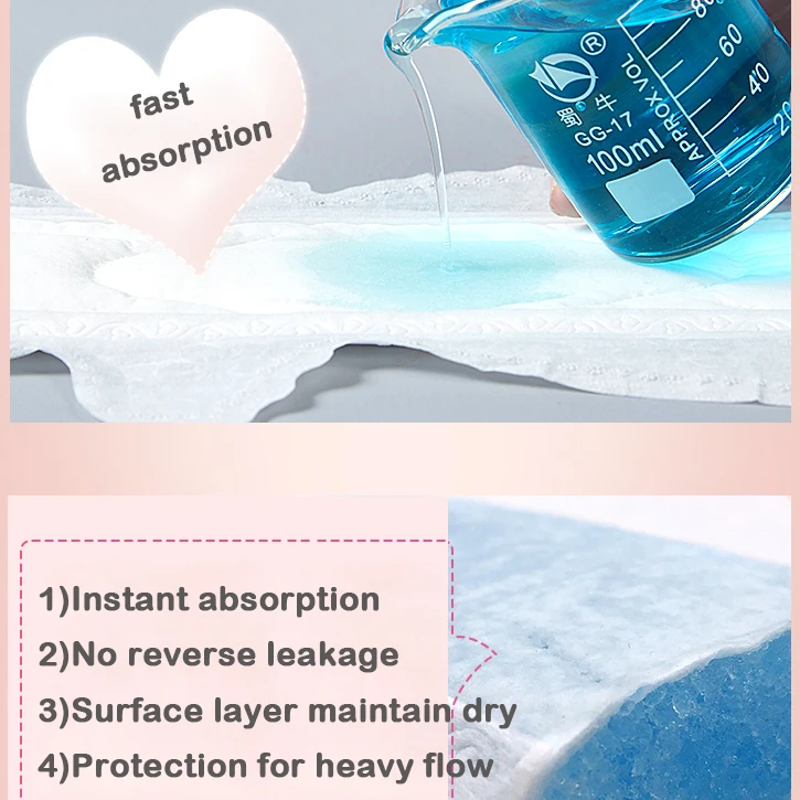 hygienic organic eco friendly sanitary napkin best woman pad in Korea