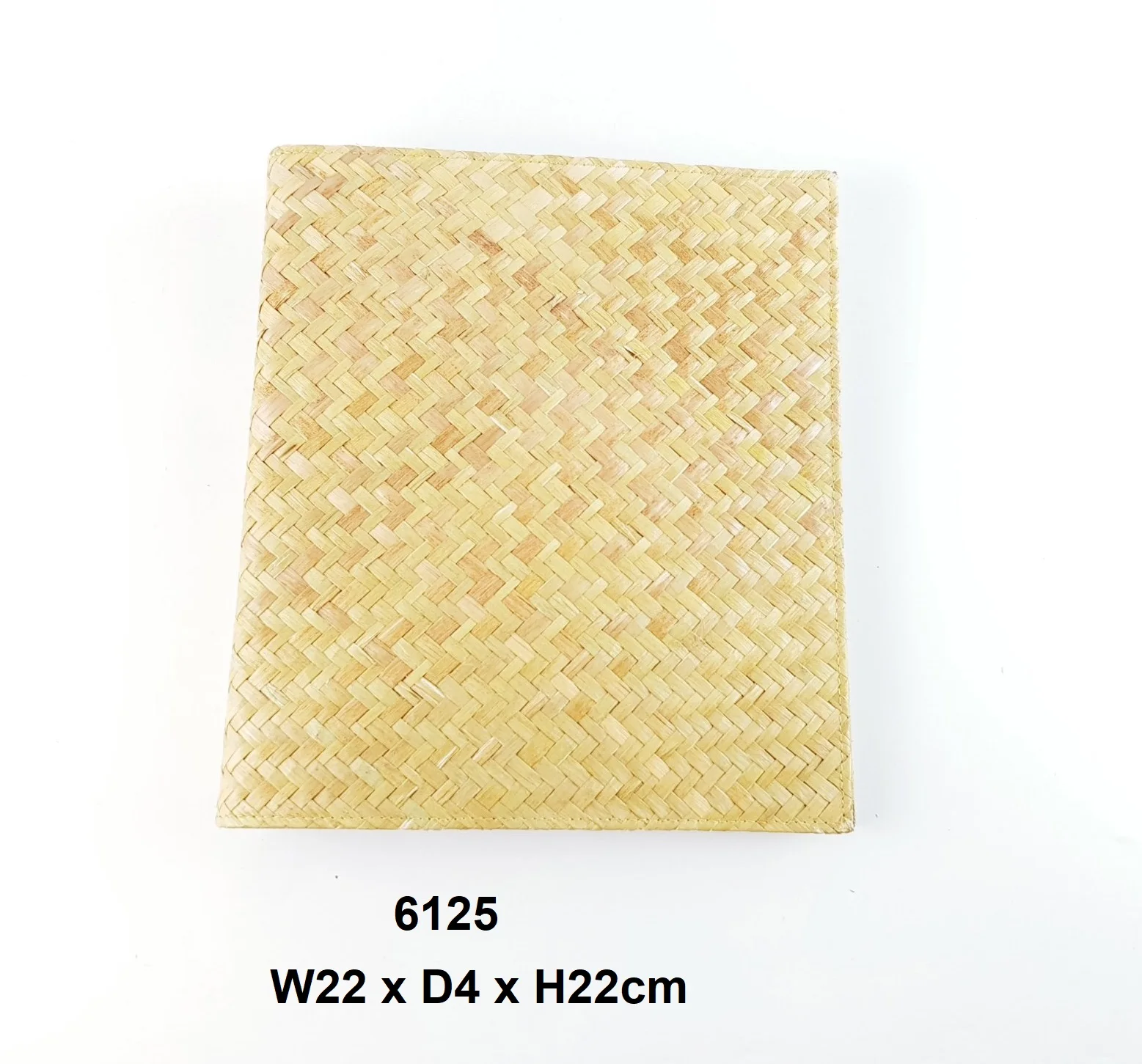 Eco Friendly Vietnam Seagrassn Woven Folder A4 Menu Cover For Hotel Restaurant