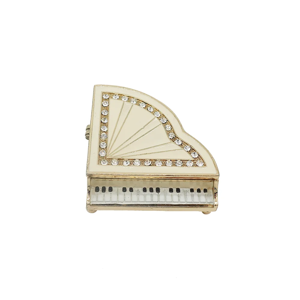 Chinese products wholesale exquisite metal piano trinket box