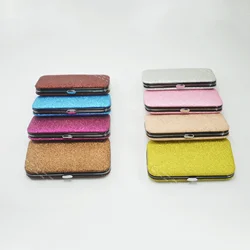 Glitter Magnetic Lash Tweezers Case Cosmetic Tool Storage Box For Tweezer kit For Eyelash Extensions Tools