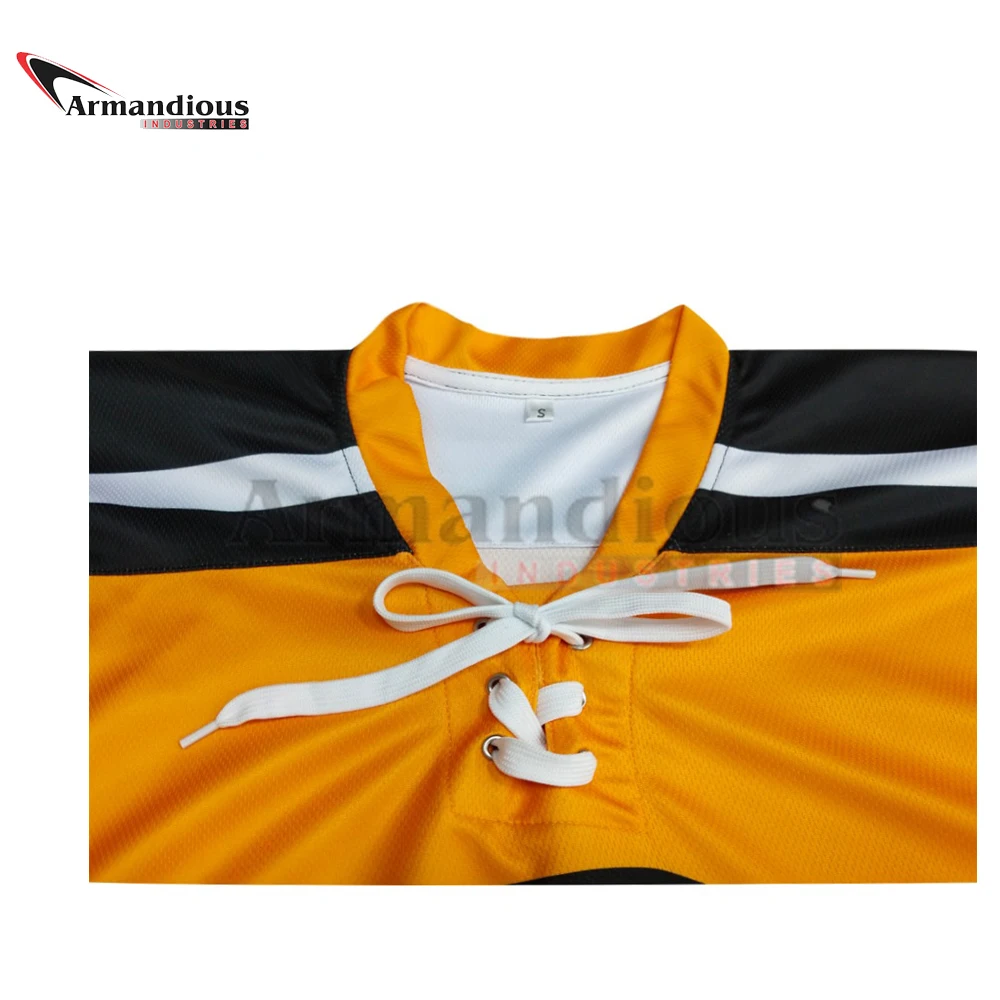 Черная классическая майка для хоккея с шайбой командные клубы Лига сублимация мужчин