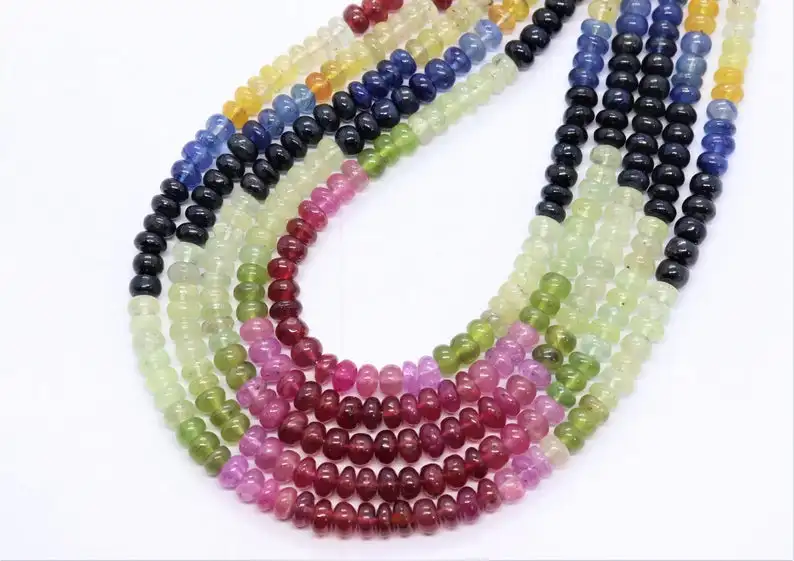 Многослойные сапфировые гладкие круглые плоские бусины 15 дюймов для изготовления ювелирных изделий