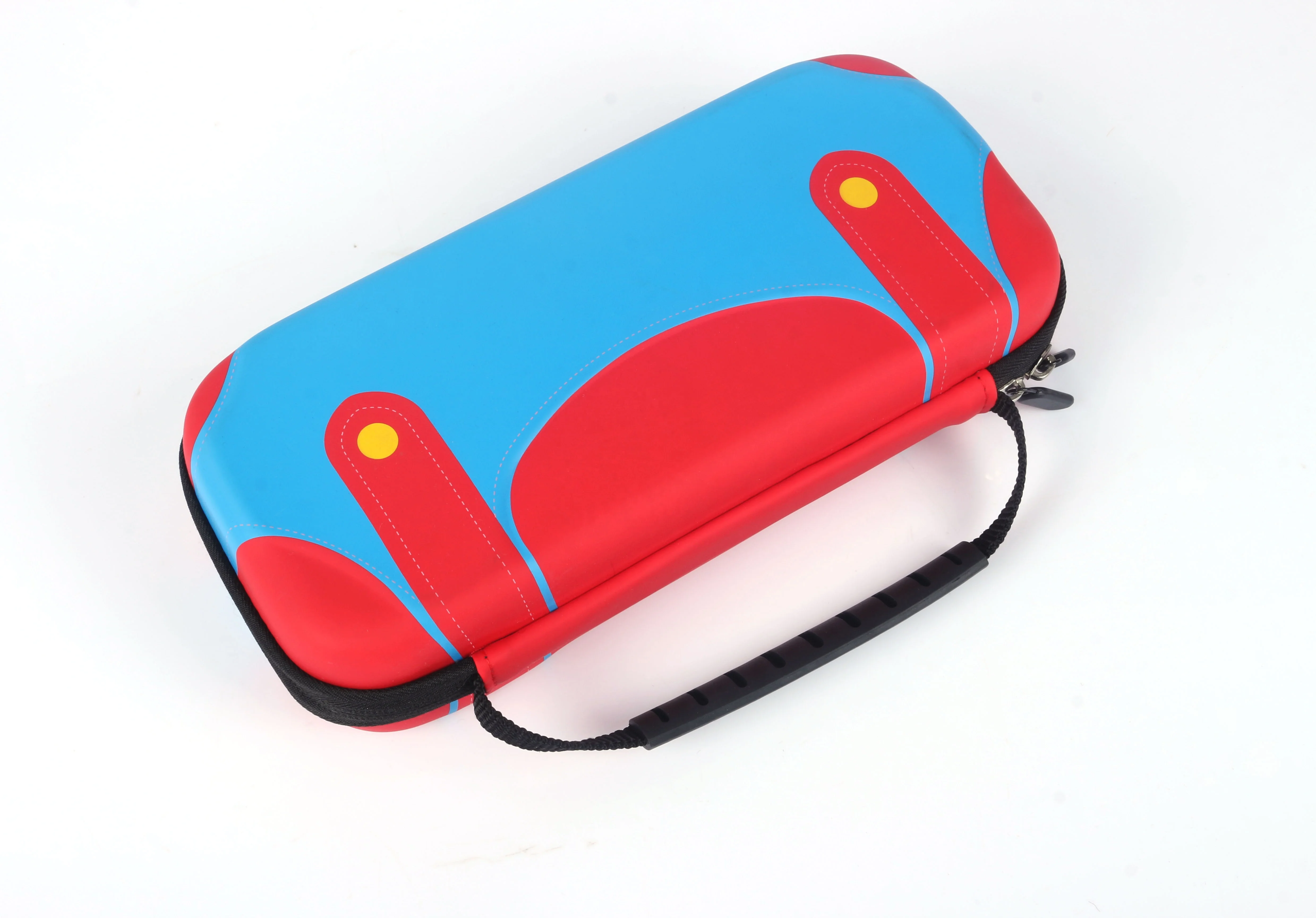 Travel Waterproof PU Switch Storage Bag with Zipper EVA Hard Case for Hard Disk Nylon Oxford Material Dustproof Shockproof