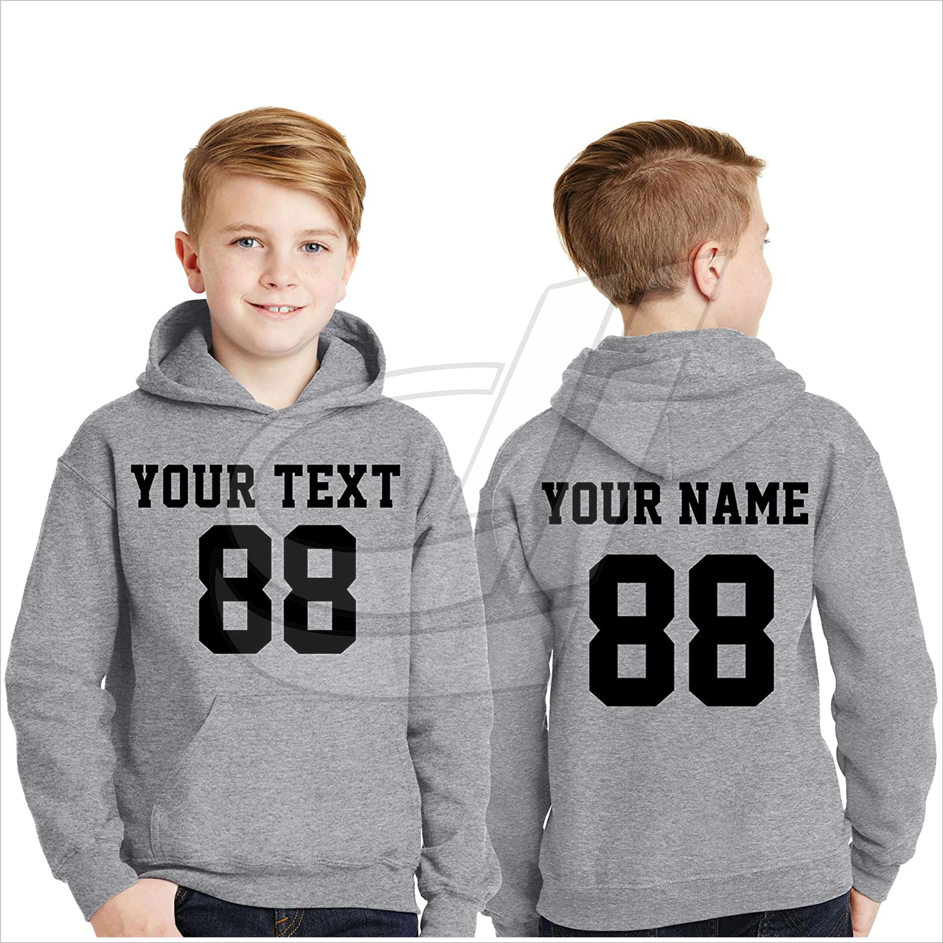 Kids Fashion Pullover Hoodies Good Selling Dark Green Color Children Pullover Hoodies Use For Kids