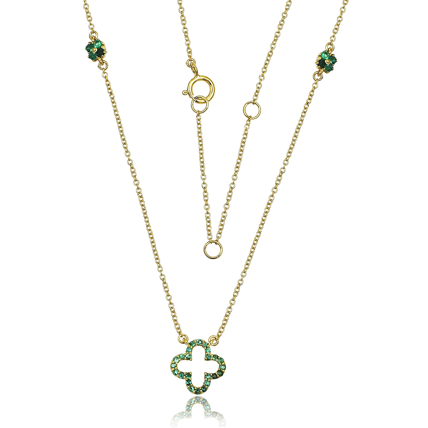 Delicate valentine gift jewelry 925 sterling silver green CZ color gemstone heart shape pendant for women