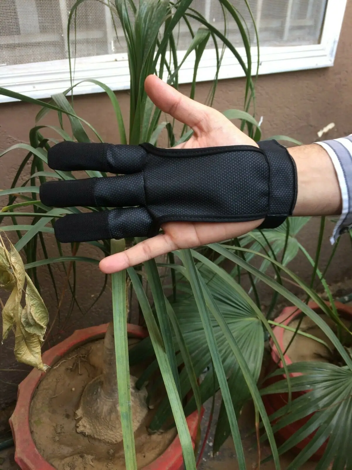  Перчатки из сетчатой ткани с 3 пальцами кожаные перчатки для охоты стрельбы