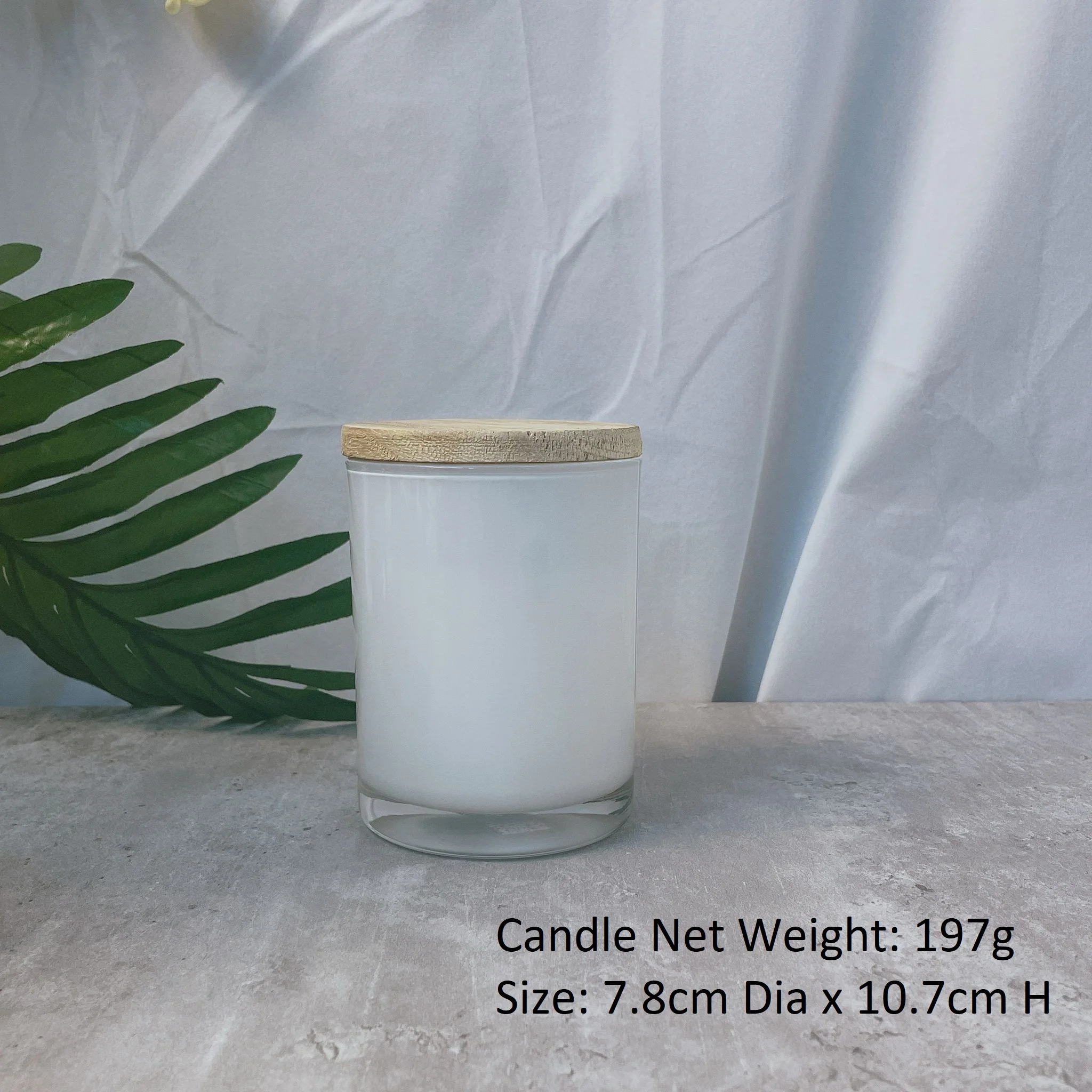 Custom Private Label Luxury Scented Grand Size Candle Fresh-Line-7oz with 3 USA Patent Wood-Wick