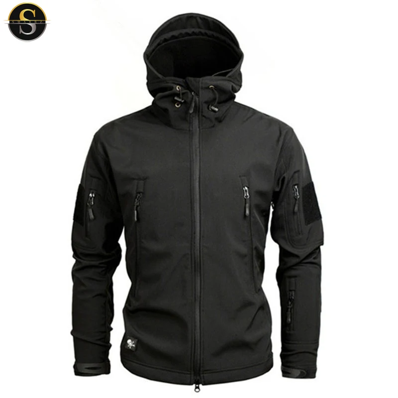 Уличная водонепроницаемая куртка 3 в 1 оптовая продажа низкая цена черные тактические мужские куртки Softshell