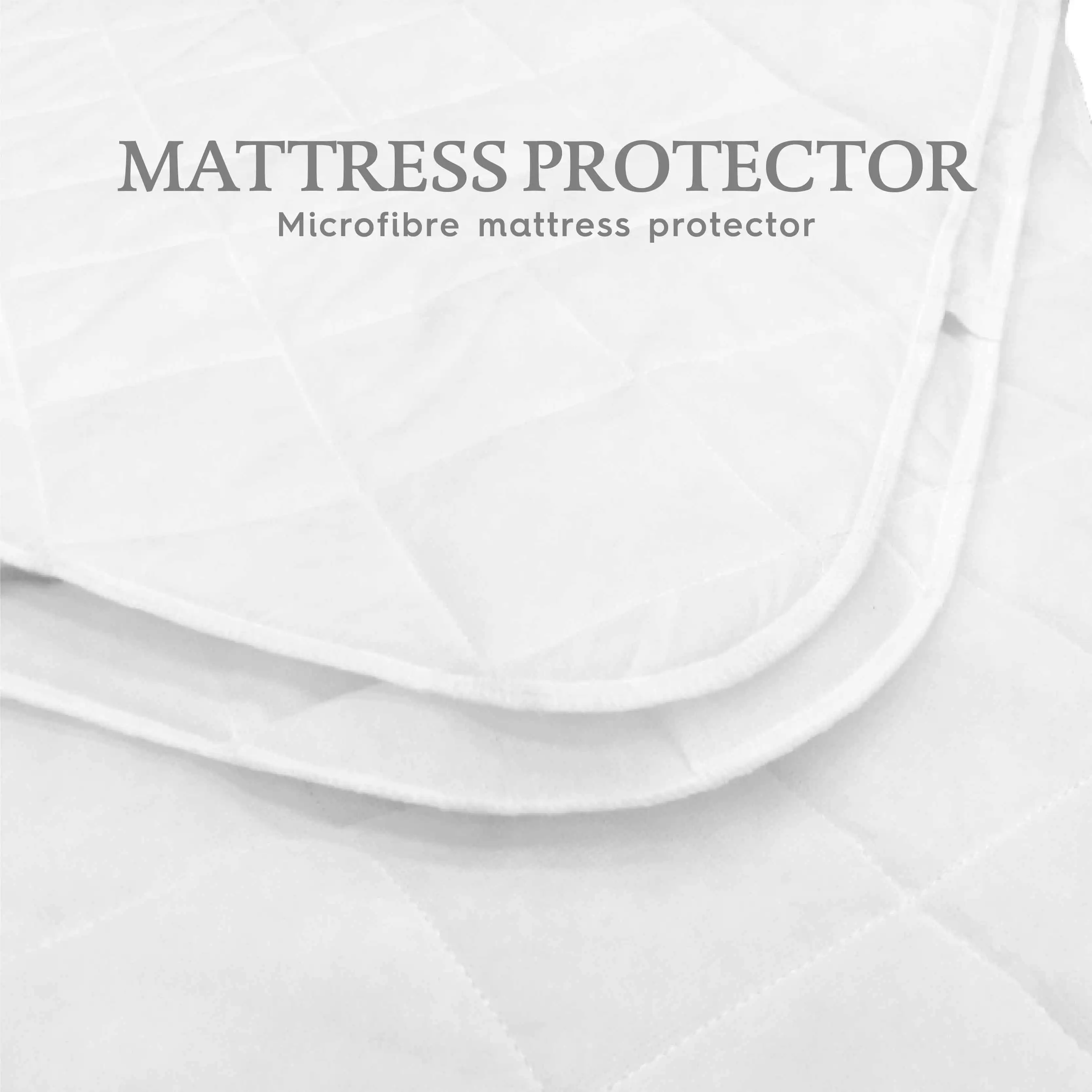 Luxury Hotel Cotton Quilted Waterproof Bed Mattress Protector Washable Mattress Protector
