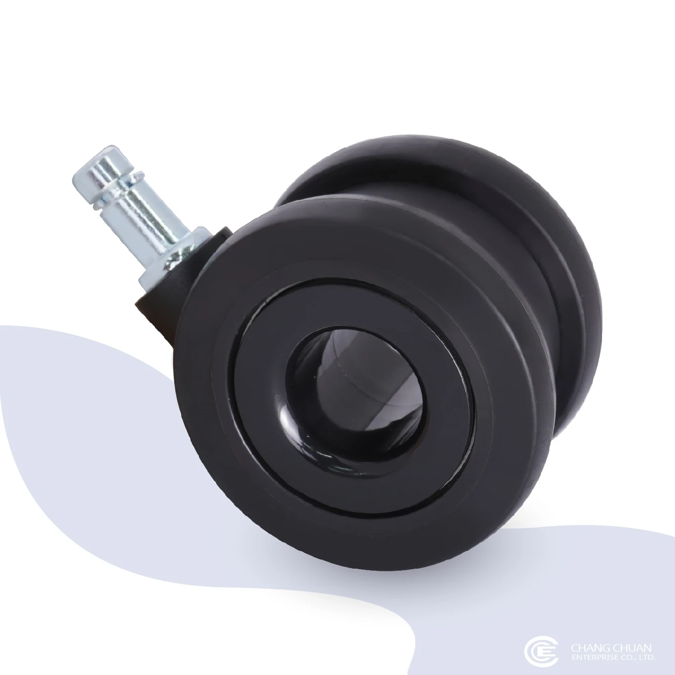 CCE Quite Smooth Office Chair Caster Wheels Hardwood 7/16 inch Universal Stem for Chair or IV Pole Replacement