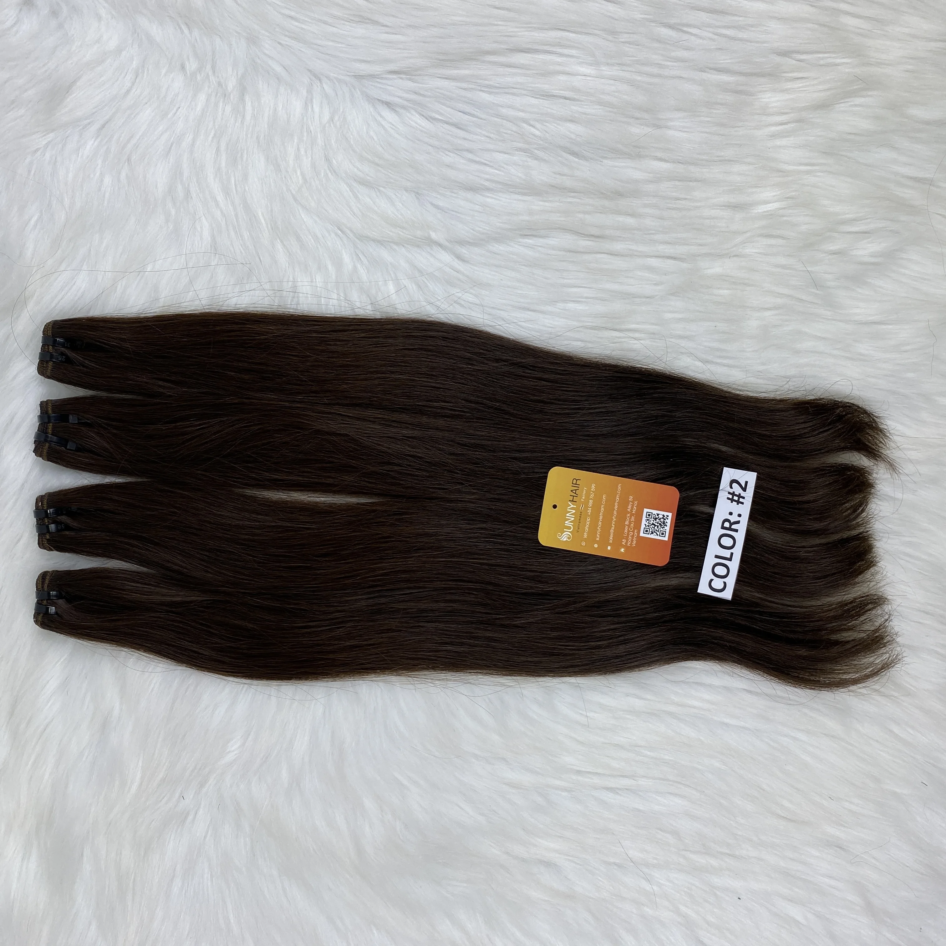 
Raw Laotian cuticle aligned hair extension vendors chestnut color machine weft hair remy virgin human hair bundles12A wholesale 