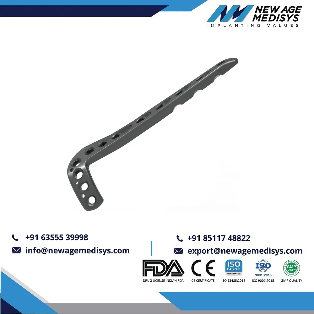 
Orthopedic Mentor Implants Replacement Bone locking plate Titanium Anterolateral Distal Tibia Plate 3.5mm Titanium CE ISO Marked 