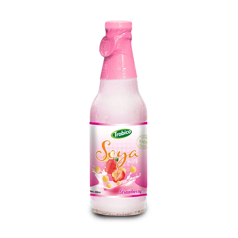 
Good for health Trobico brand 300ml Glass Bottle Natural Soya Milk Drink 