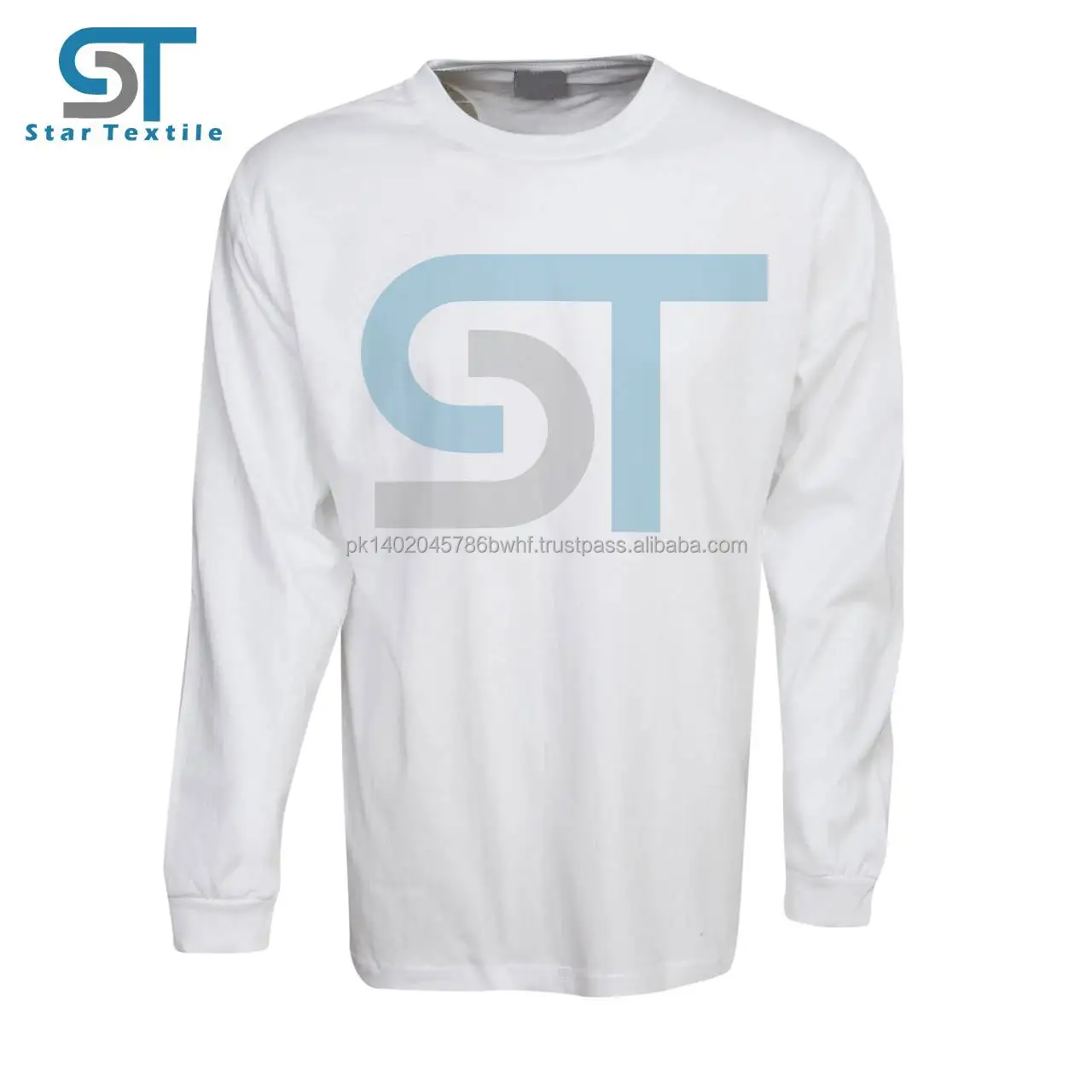 Однотонная футболка из 100% хлопка с длинным рукавом/мужская футболка с длинным рукавом/индивидуальная футболка для мужчин