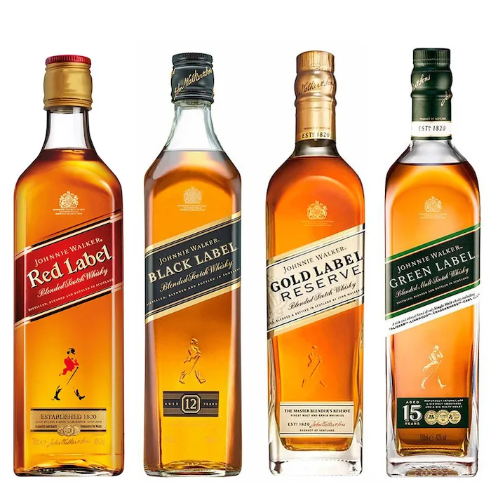 В наличии черная этикетка для виски Johnie Walker смешанный шотландский
