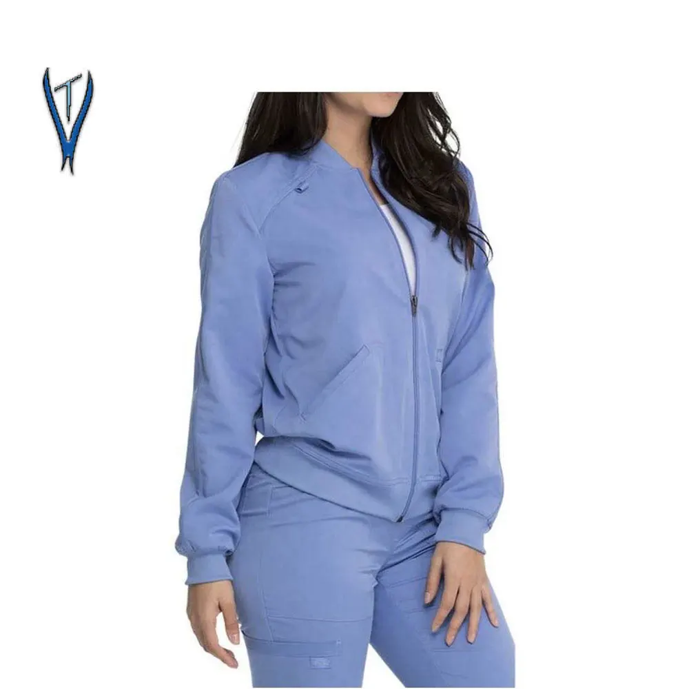 Non Zipper High Quality scrubs uniforms Nurse Hospital Scrub Suit for medical suppliers