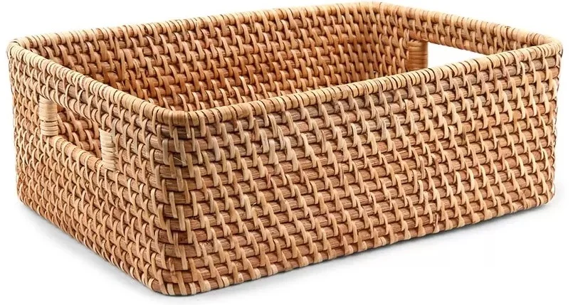 2022 Hot Selling Natural Material Larger Wicker Storage Baskets Baskets Home Decor Made In Vietnam